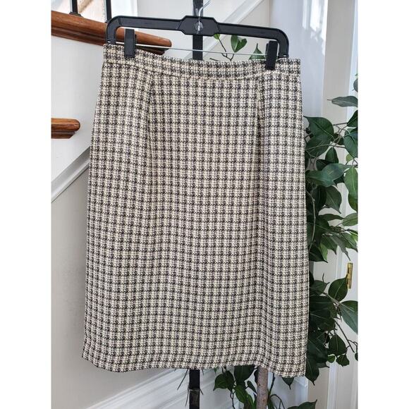 Lew Magram Multicolor Polyester Zippered Straight Knee Length Skirt 16 - Picture 1 of 8